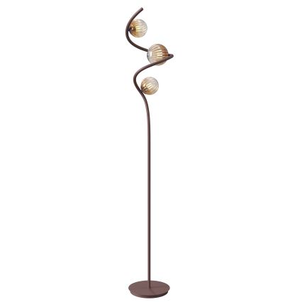 ONLI - Golvlampa FRIDA 3xG9/10W/230V koppar