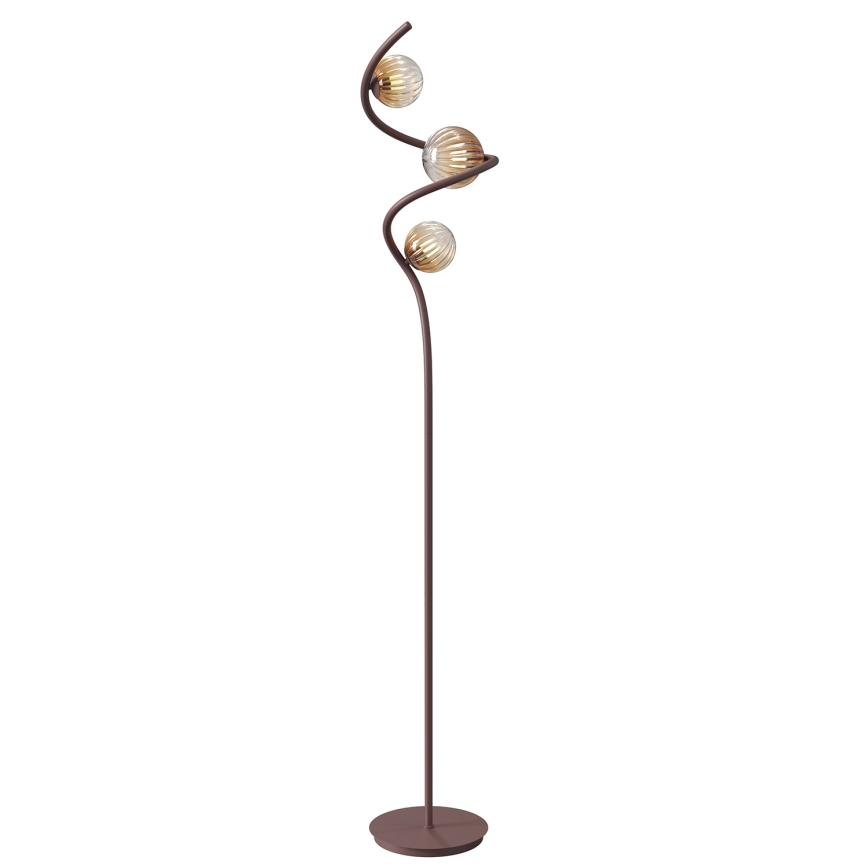 ONLI - Golvlampa FRIDA 3xG9/10W/230V koppar