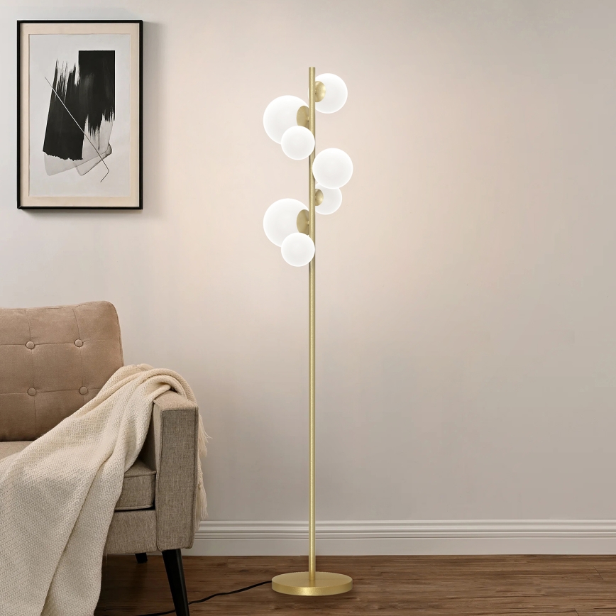 ONLI - Golvlampa PALOMA 7xG9/10W/230V guld