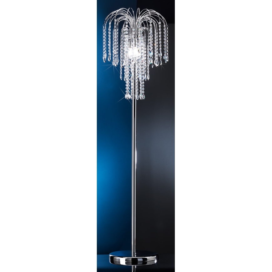 ONLI - Golvlampa PIOGGIA 3xE14/6W/230V skinande krom