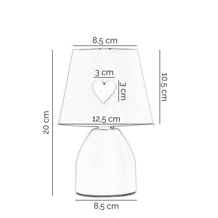 ONLI - Lampa för barn TITTA 1xE14/6W/230V 20 cm rosa