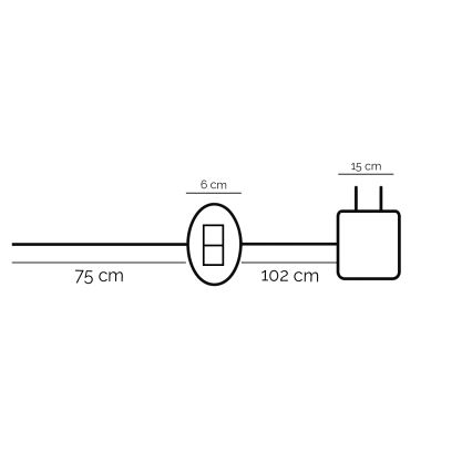 ONLI - LED bordslampa DAFNE LED/12W/230V 4000K 48 cm svart