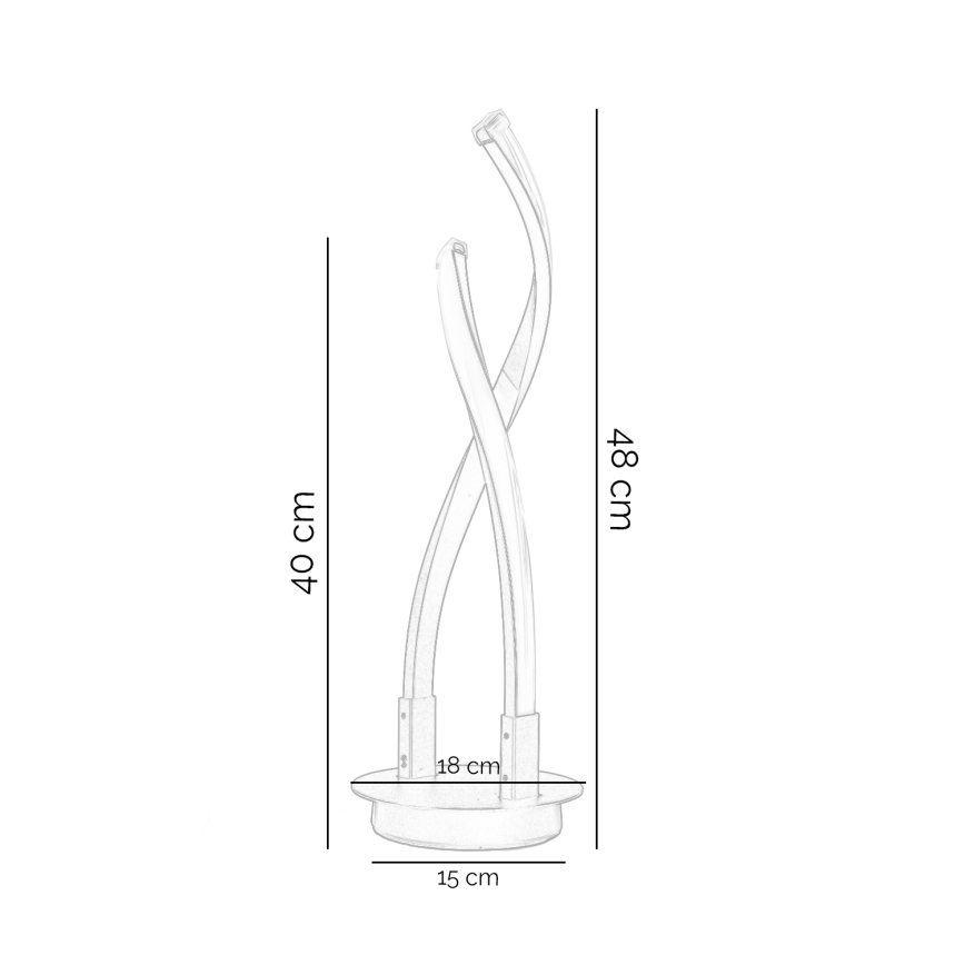 ONLI - LED bordslampa DAFNE LED/12W/230V 4000K 48 cm svart