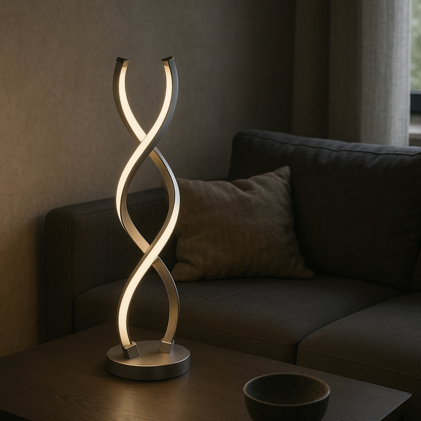ONLI - LED bordslampa DNA LED/12W/230V 4000K 48,5 cm silver