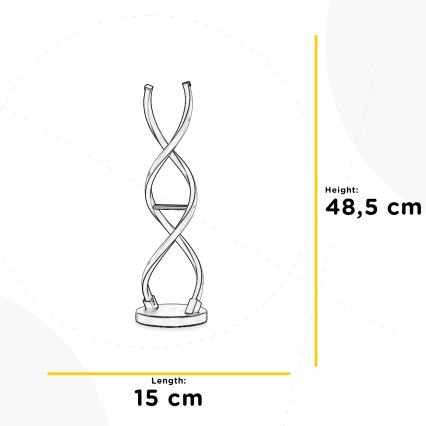 ONLI - LED bordslampa DNA LED/12W/230V 4000K 48,5 cm silver