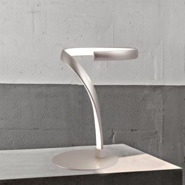ONLI - LED bordslampa INFINITY LED/12W/230V 4500K 24 cm matt krom