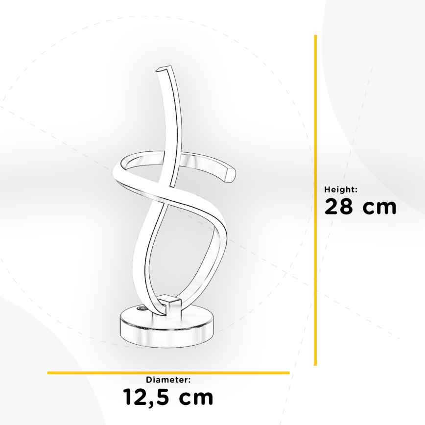 ONLI - LED bordslampa KIRA LED/10W/230V 4000K 28 cm guld