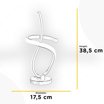 ONLI - LED bordslampa KIRA LED/12W/230V 4000K 38,5 cm guld