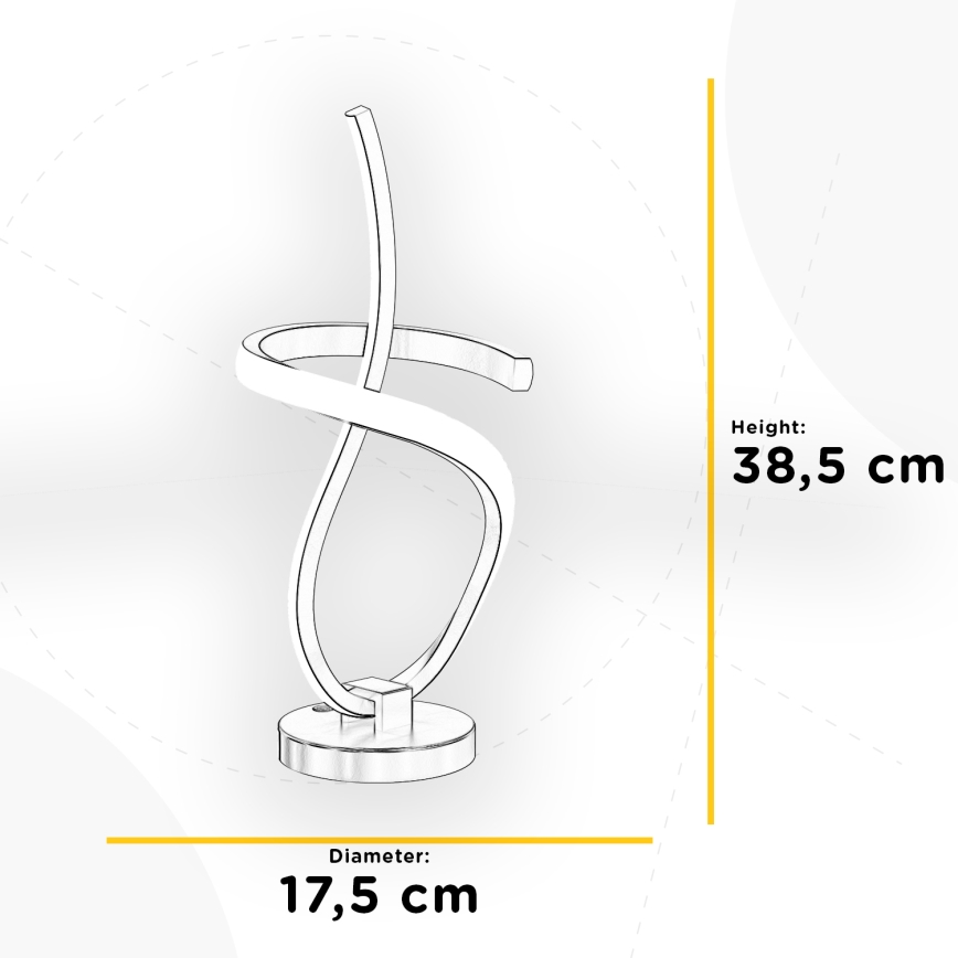 ONLI - LED bordslampa KIRA LED/12W/230V 4000K 38,5 cm guld