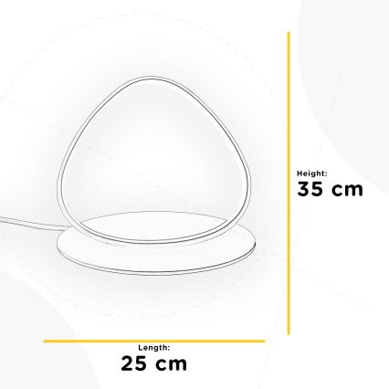 ONLI - LED bordslampa ROMEO LED/16W/230V 4000K 35 cm vit