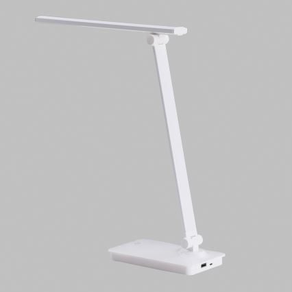ONLI - LED Dimbar touch bordslampa med USB portem DESKI LED/7W/230V 4000K vit