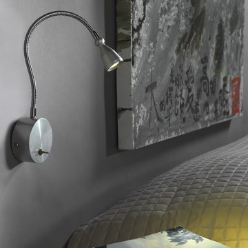 ONLI - LED Flexibel små lampor LEXI LED/1W/230V 4000K matt krom