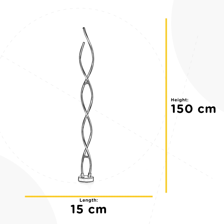 ONLI - LED golvlampa DNA LED/24W/230V 4000K silver