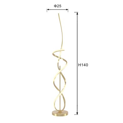 ONLI - LED golvlampa KIRA LED/31W/230V 4000K guld