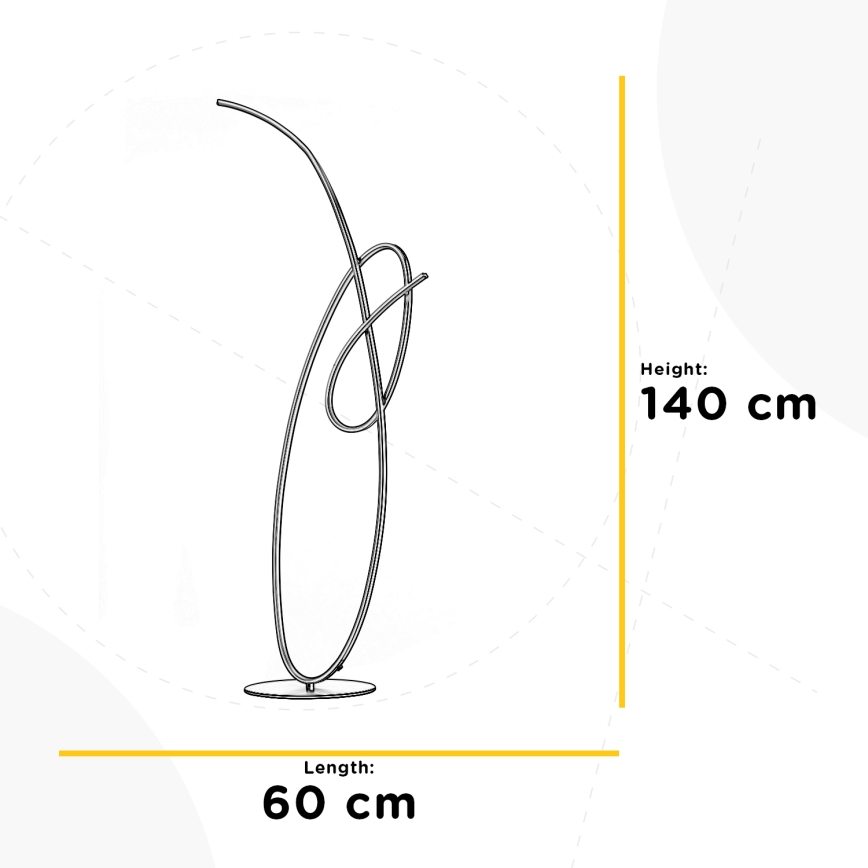 ONLI - LED golvlampa SIGN LED/42W/230V 4000K guld