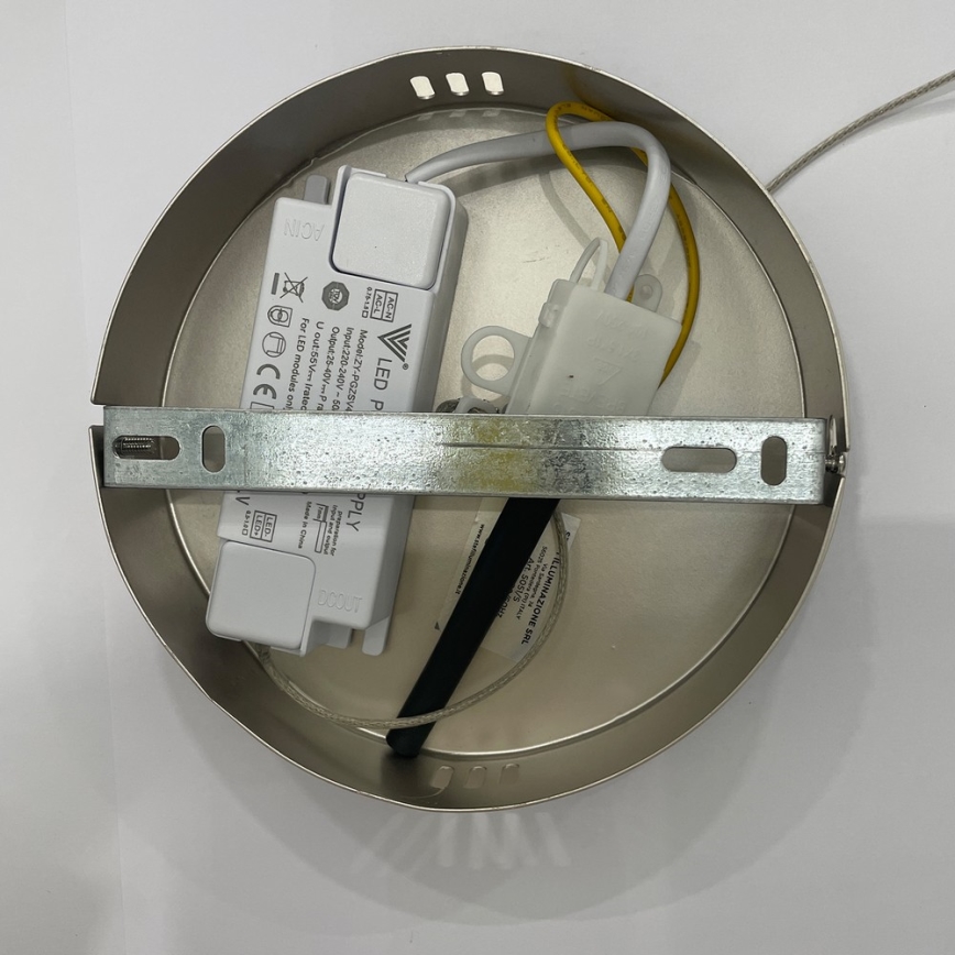 ONLI - LED ljuskrona med textilsladd AMANDA LED/40W/230V 4500K matt krom