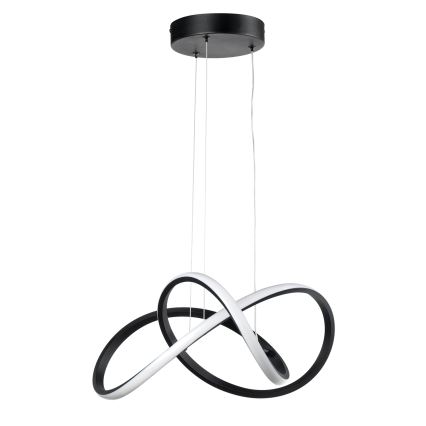 ONLI - LED ljuskrona med textilsladd DAFNE LED/30W/230W 4000K svart
