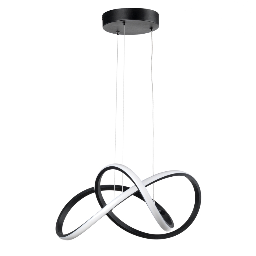 ONLI - LED ljuskrona med textilsladd DAFNE LED/30W/230W 4000K svart