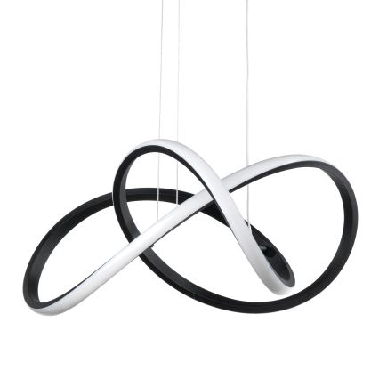 ONLI - LED ljuskrona med textilsladd DAFNE LED/30W/230W 4000K svart