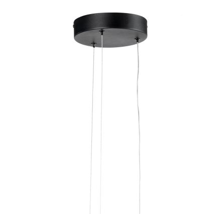 ONLI - LED ljuskrona med textilsladd DAFNE LED/30W/230W 4000K svart