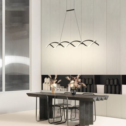 ONLI - LED ljuskrona med textilsladd DNA LED/24W/230V 4000K silver