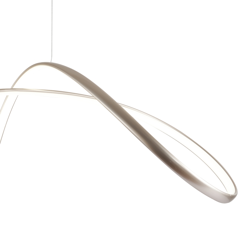 ONLI - LED ljuskrona med textilsladd INFINITY LED/50W/230V 4500K matt krom