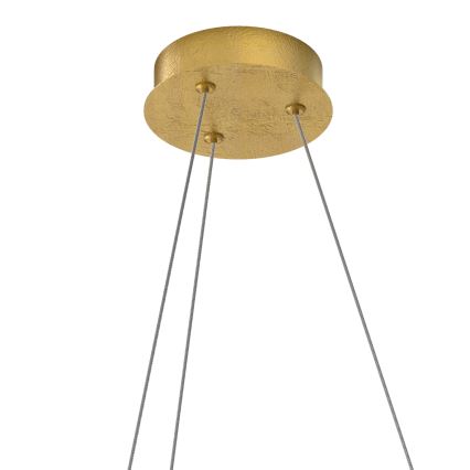 ONLI - LED ljuskrona med textilsladd LIBERTY LED/30W/230V 4000K guld
