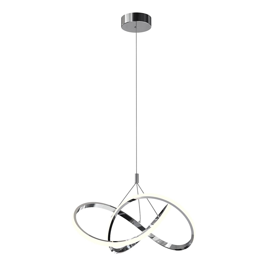ONLI - LED ljuskrona med textilsladd LOOP LED/40W/230V 4000K skinande krom