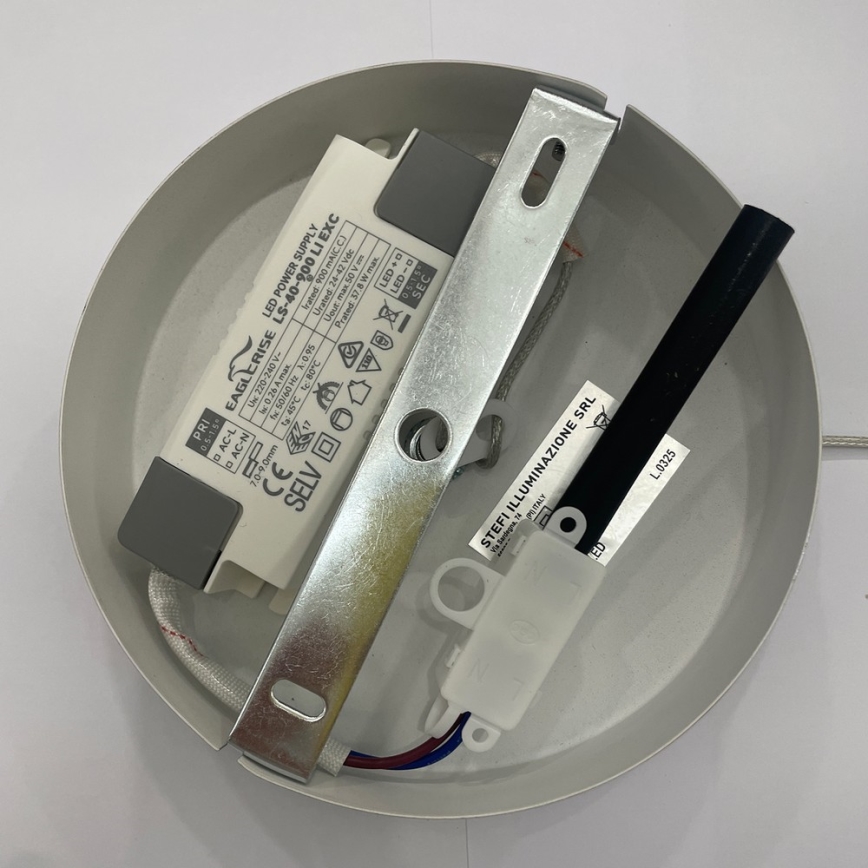 ONLI - LED ljuskrona med textilsladd LOOP LED/40W/230V 4000K skinande krom