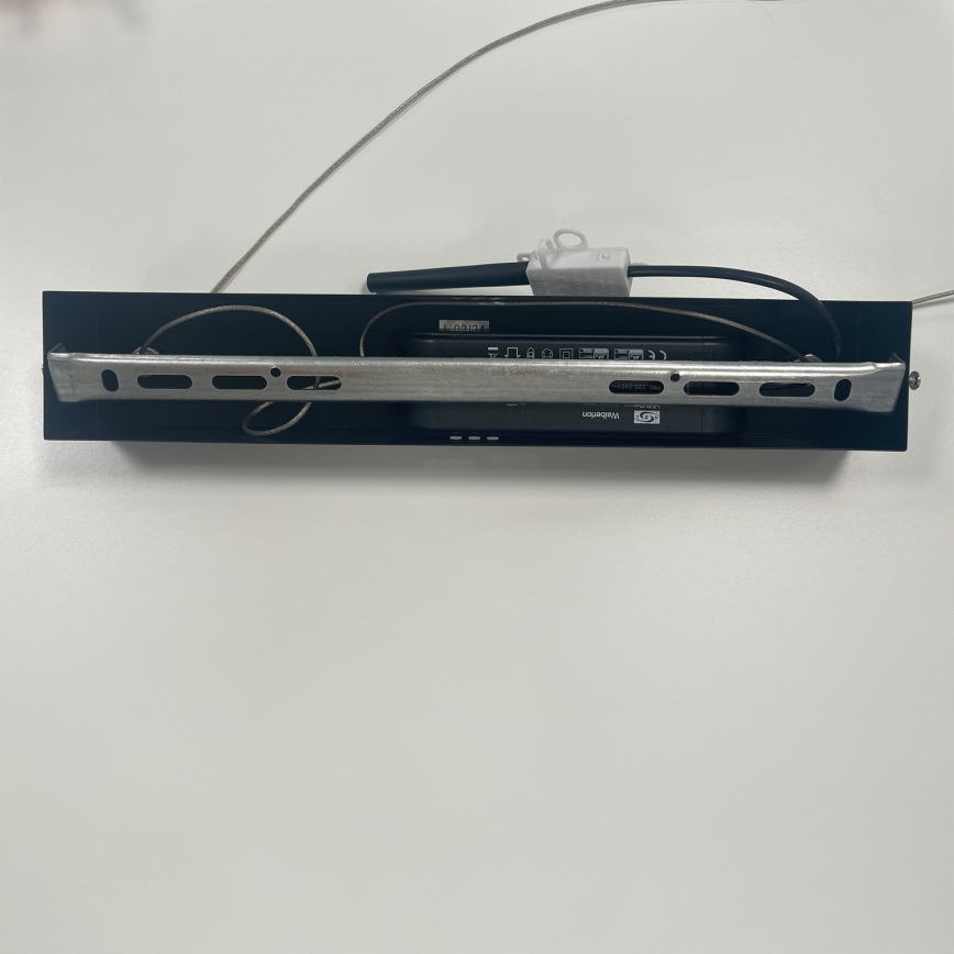 ONLI - LED ljuskrona med textilsladd ONDA LED/30W/230V 4000K svart