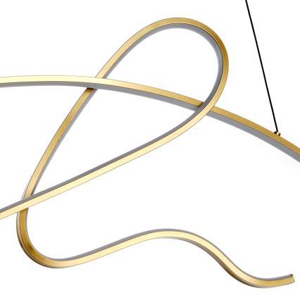 ONLI - LED ljuskrona med textilsladd SIGN LED/42W/230V 4000K guld