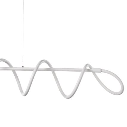 ONLI - LED ljuskrona med textilsladd SPIRALE LED/72W/230V 3000K vit