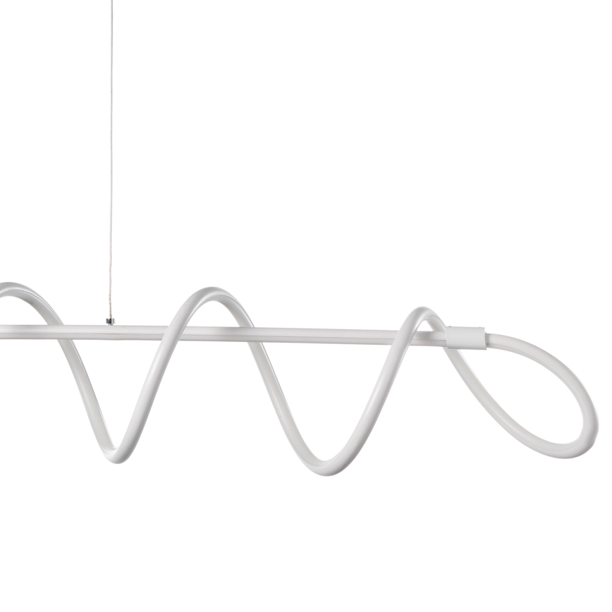 ONLI - LED ljuskrona med textilsladd SPIRALE LED/72W/230V 3000K vit