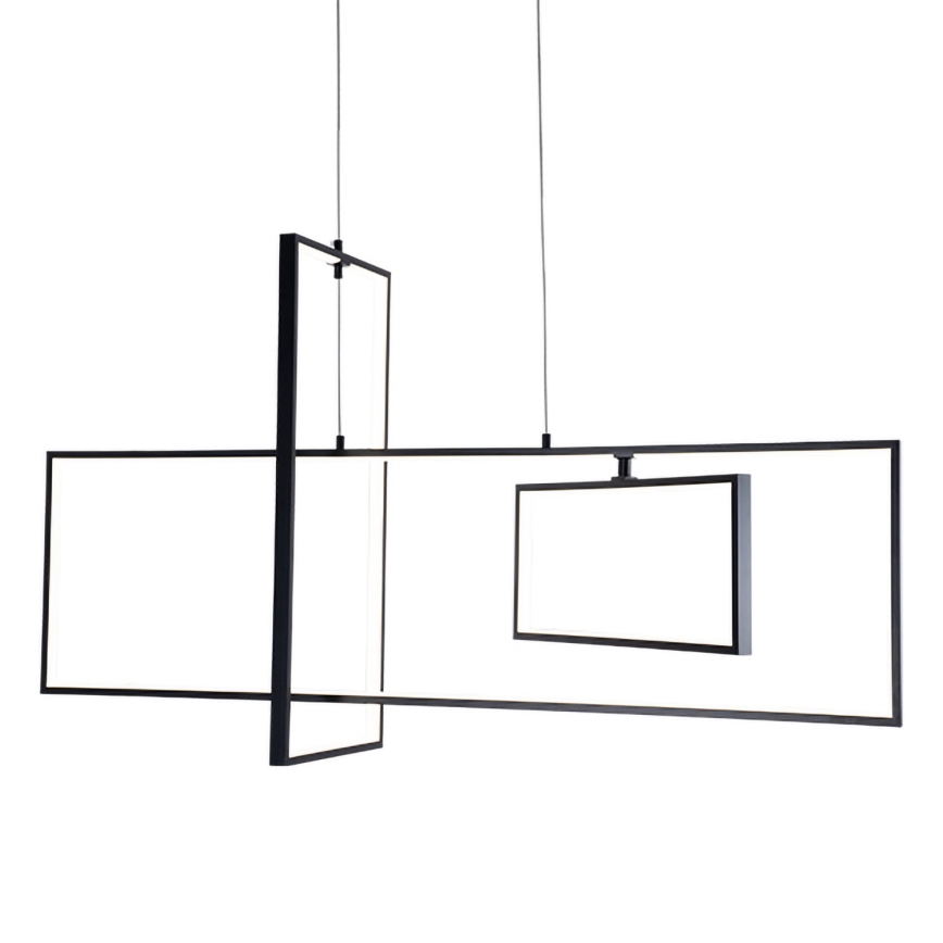 ONLI - LED ljuskrona med textilsladd SQUID LED/60W/230V 4000K svart