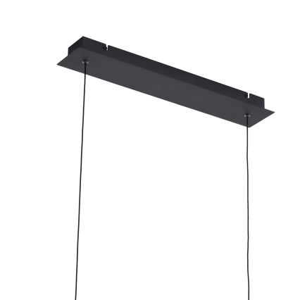 ONLI - LED ljuskrona med textilsladd SWING LED/30W/230V 4000K svart