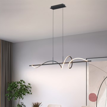 ONLI - LED ljuskrona med textilsladd TWIST LED/30W/230V 4000K svart