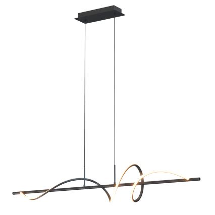 ONLI - LED ljuskrona med textilsladd TWIST LED/30W/230V 4000K svart