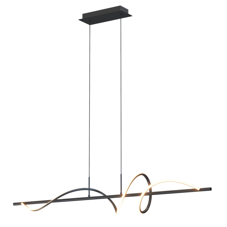 ONLI - LED ljuskrona med textilsladd TWIST LED/30W/230V 4000K svart