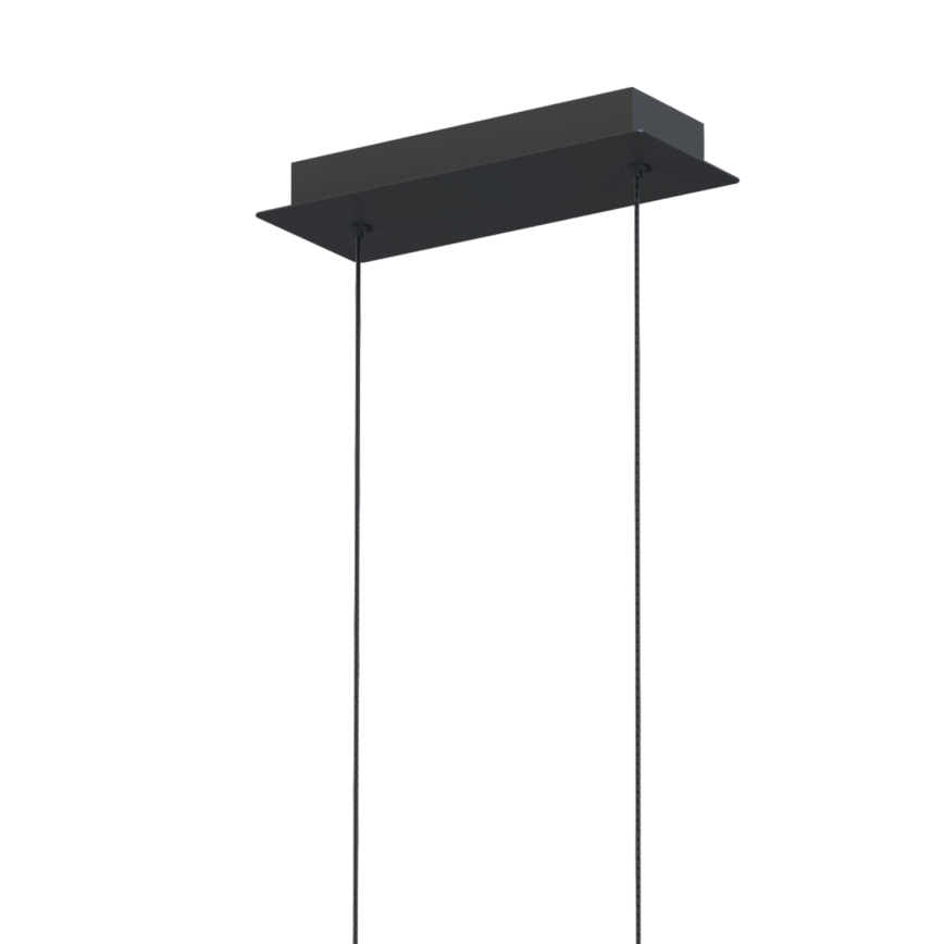 ONLI - LED ljuskrona med textilsladd TWIST LED/30W/230V 4000K svart