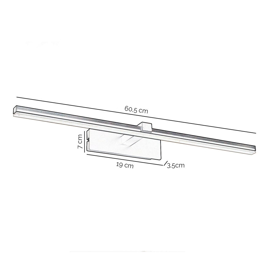 ONLI - LED tavelbelysning FRED LED/14W/230V 4000K svart