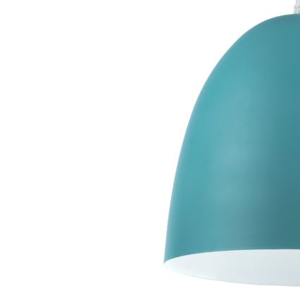 ONLI - Ljuskrona med textilsladd AMBETA 1xE14/6W/230V blå