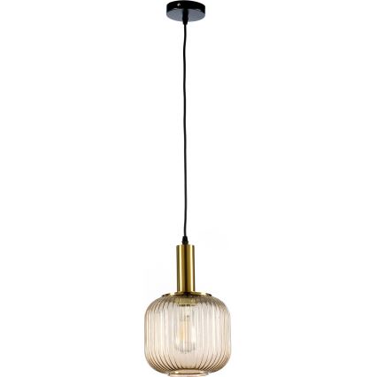 ONLI - Ljuskrona med textilsladd DOROTY 1xE27/22W/230V diameter 20 cm