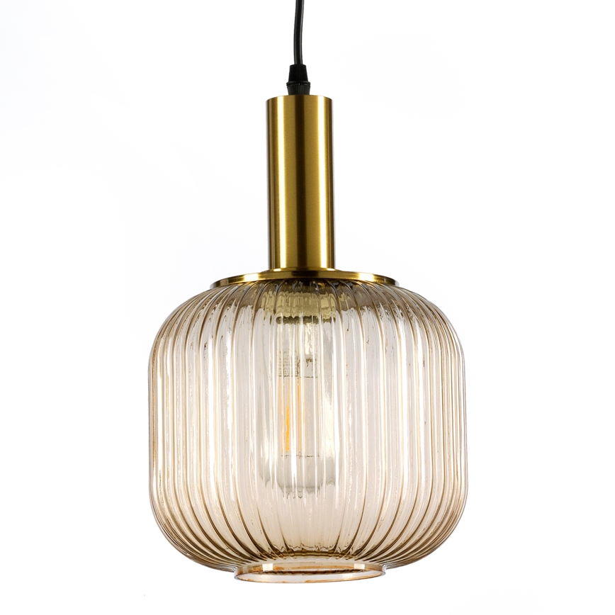 ONLI - Ljuskrona med textilsladd DOROTY 1xE27/22W/230V diameter 20 cm