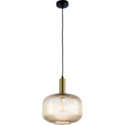 ONLI - Ljuskrona med textilsladd DOROTY 1xE27/22W/230V diameter 30 cm