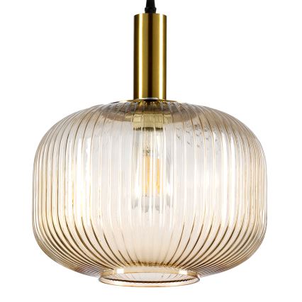 ONLI - Ljuskrona med textilsladd DOROTY 1xE27/22W/230V diameter 30 cm