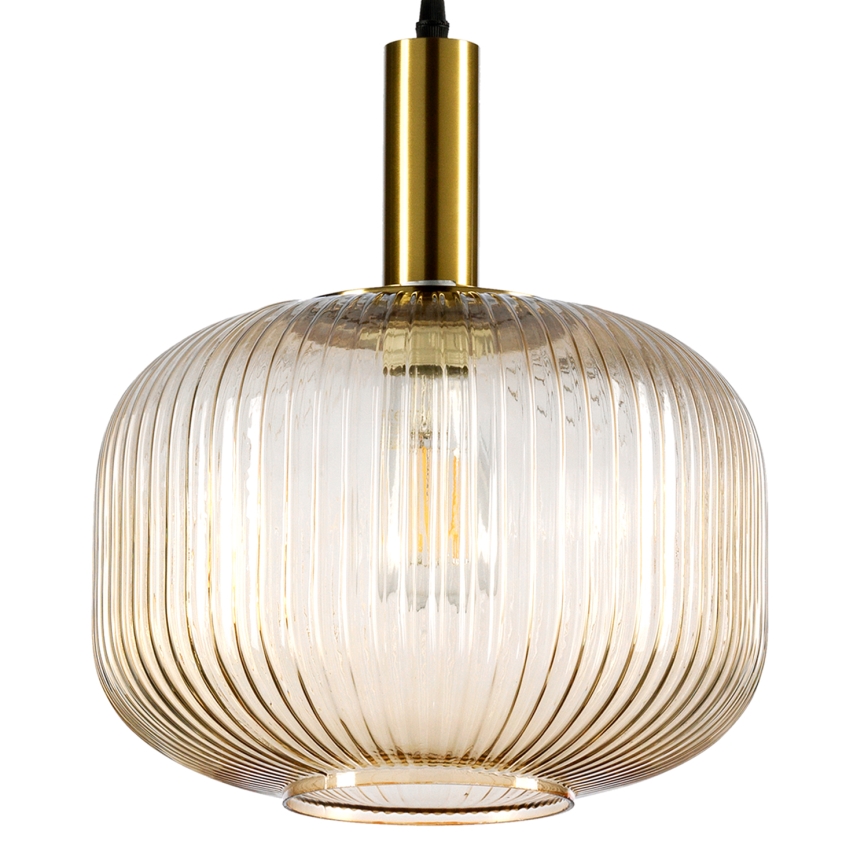 ONLI - Ljuskrona med textilsladd DOROTY 1xE27/22W/230V diameter 30 cm