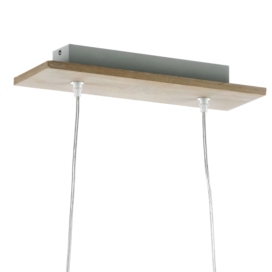 ONLI - Ljuskrona med textilsladd FLORA 2xE27/22W/230V grön/guld