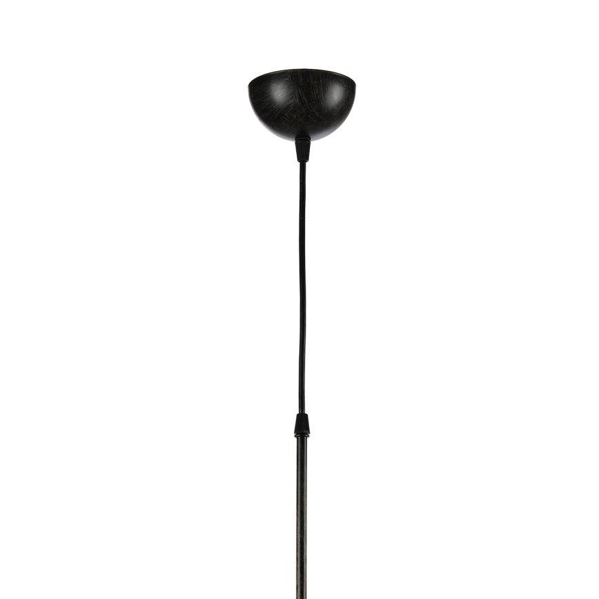 ONLI - Ljuskrona med textilsladd MAIDA 1xE27/15W/230V diameter 50 cm brun