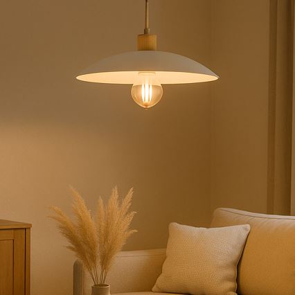 ONLI - Ljuskrona med textilsladd OHANA 1xE27/22W/230V ek