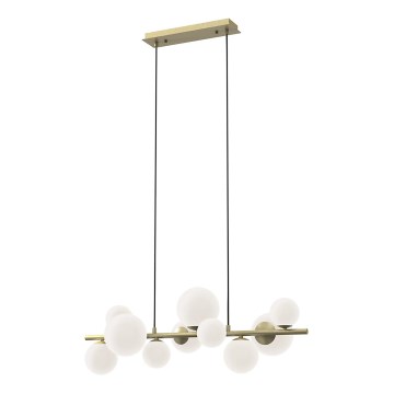 ONLI - Ljuskrona med textilsladd PALOMA 10xG9/10W/230V guld